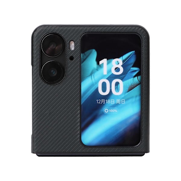 Til Oppo Find N2 Flip 5G Anti-ridse Telefon Bagcover PU Læder+PC Skridsikkert Telefonetui Multicolor Style C