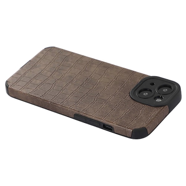 Til iPhone 13 Cover Slim-Fit Krokodille Tekstur PU Læder+TPU Telefon Cover Multicolor Style C