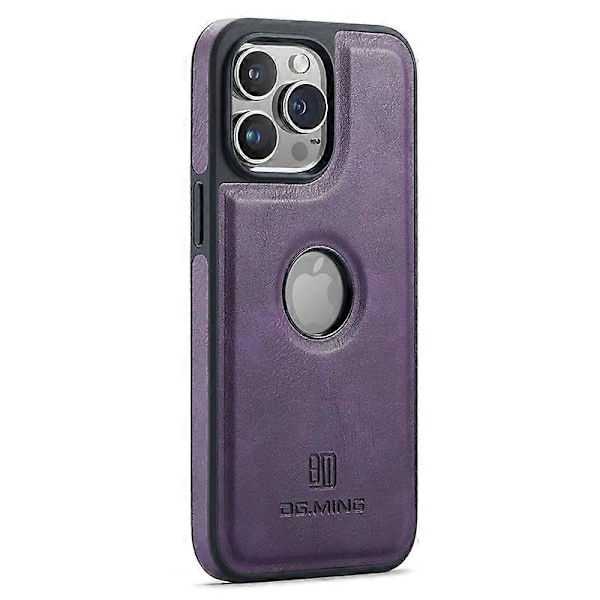 Skal för iPhone 15 med logovy, anti-dropp PU-läderbelagd PC+TPU-skydd Multicolor Style D