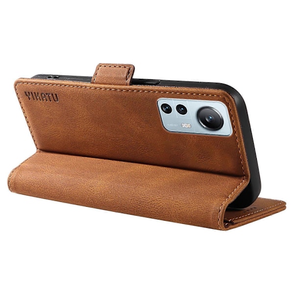 YIKATU YK-005 Xiaomi 12 Lite 5G -puhelimelle ihonmyötäinen PU-nahkainen suojakotelo jalustalla ja lompakolla Multicolor Style C