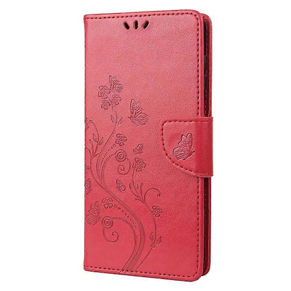 Xiaomi Redmi Note 12 Pro+ 5G -puhelimen suojakotelo, PU-nahkaa, kukka- ja perhoskuviointi, lompakkokotelo Multicolor Style E