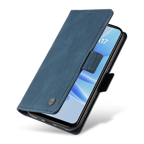 YIKATU YK-005 Oppo A17 4G PU-nahkainen, ihoa myötäilevä puhelinkotelo lompakolla, jalustalla ja iskunkestävällä suojalla Multicolor Style A