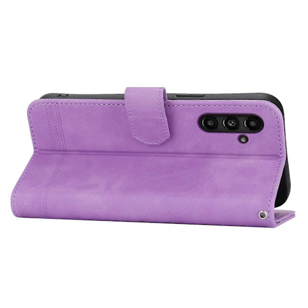 DIERFENG DF-03 Samsung Galaxy A15 4G -puhelinkotelo, iskunkestävä nahkainen jalustallinen lompakkokotelo Multicolor Style E