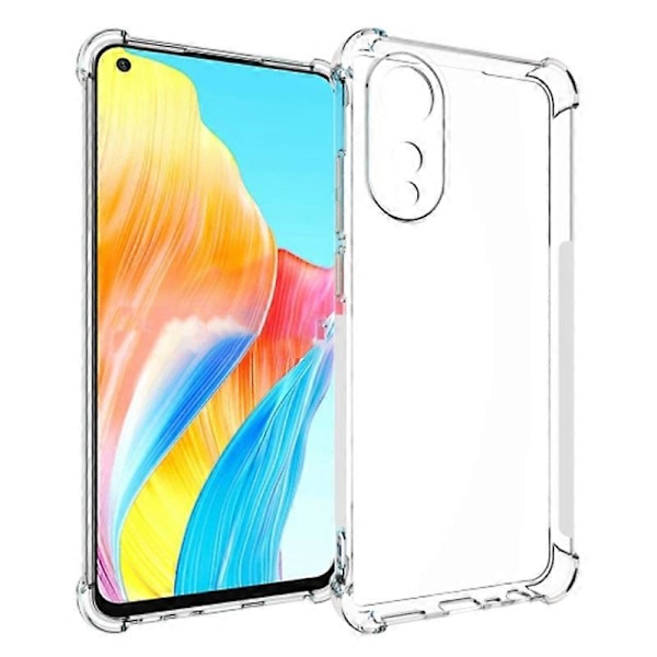 Skal för Oppo A78 4G Flexibelt TPU Halkfritt Transparent Skydd