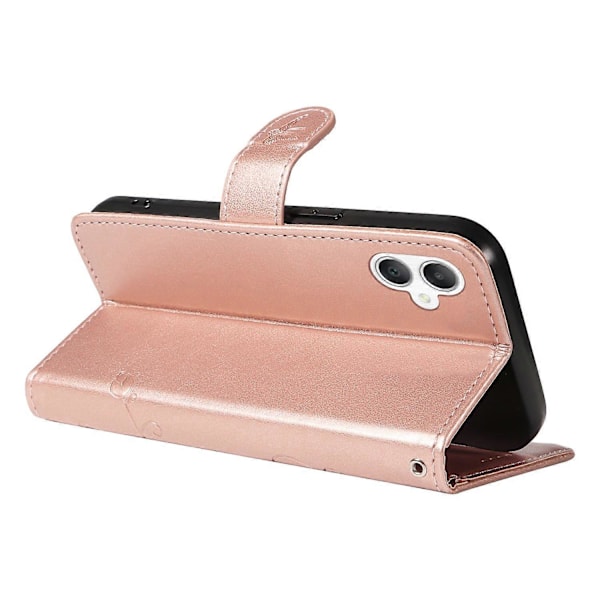 Fodral för Samsung Galaxy A06, blommönstrat PU-läder plånboksfodral Multicolor Style B