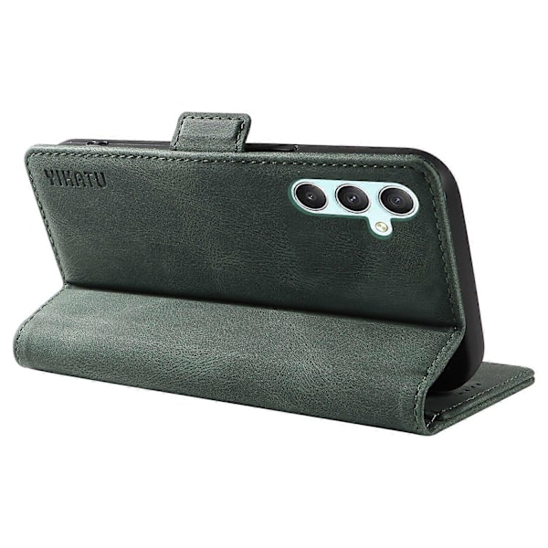 YIKATU YK-005 Samsung Galaxy A34 5G -puhelimelle, ihonmyötäinen suojakotelo, jalustallinen PU-nahkalompakko Multicolor Style D