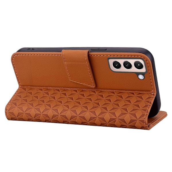 För Samsung Galaxy S23+ Fodral Präglat PU Läder Plånboksställ Smartphoneskydd Multicolor Style A