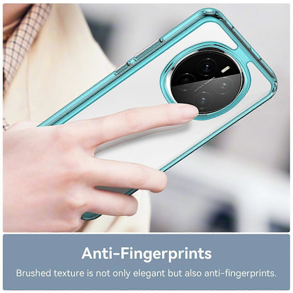 Honor Magic7 5G -kotelo TPU+akryyli Suojaava Läpinäkyvä Puhelinkuori Multicolor Transparent Blue