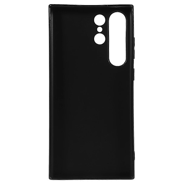 Samsung Galaxy S23 Ultra pehmeä TPU-suojakuori, musta, matta, naarmuuntumaton, sormenjälkiä hylkivä puhelinkotelo