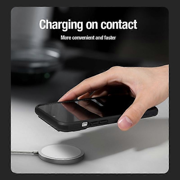 NILLKIN CamShield Pro Skal för iPhone 15 PC+TPU Magnetiskt Mobilskal med Kameralinsskydd Multicolor Style C