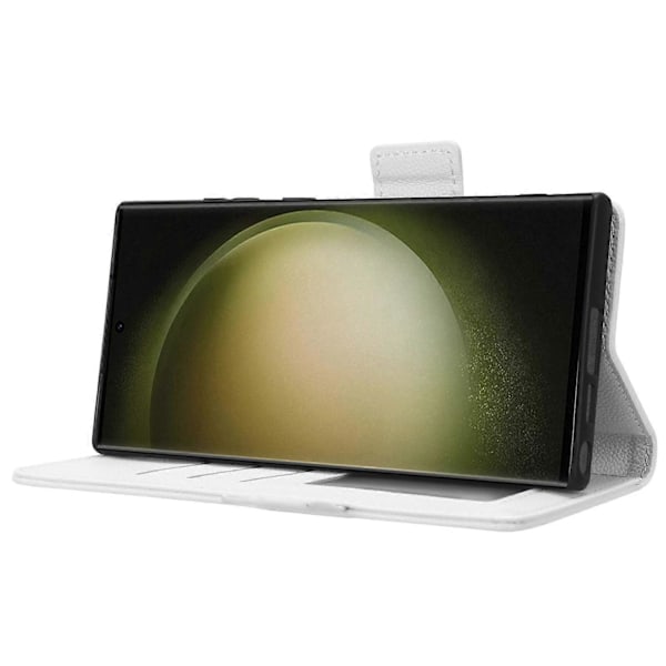 Plånboksfodral för Samsung Galaxy S23 Ultra Mobiltelefon, Ställ, PU-läder, Dubbelt Magnetlås Multicolor Style C