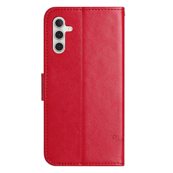 Til Samsung Galaxy A26 5G Etui Wallet Stand Præget Sommerfugl Blomst PU Læder Telefon Cover Multicolor Style B