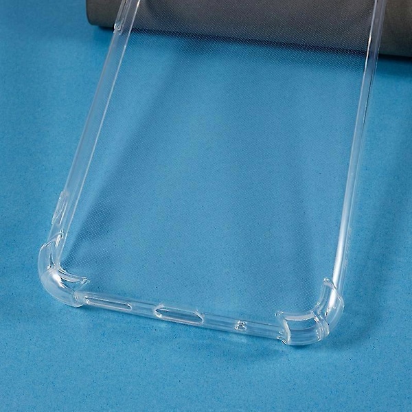 TPU-skal för Xiaomi Poco C55 4G/Redmi 11A 4G/12C 4G Förstärkta Hörnen Transparent Skal