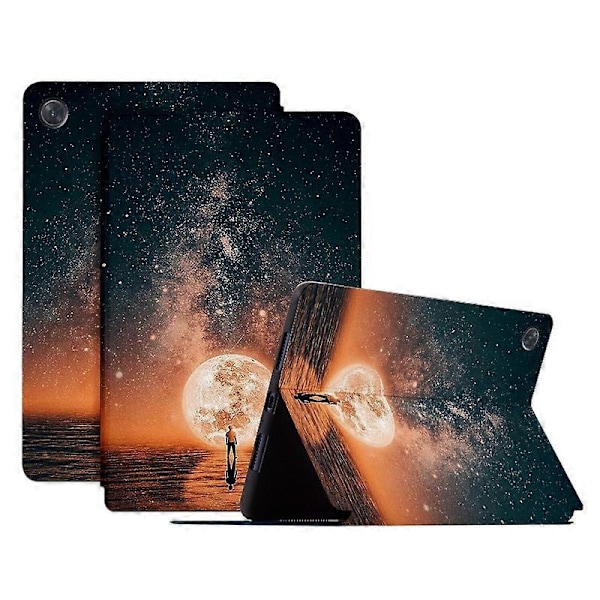 Stødsikkert Tablet Cover til Huawei MatePad SE 10.4-tommer Mønsterprint PU Læder Cover med Stativ Multicolor Style A