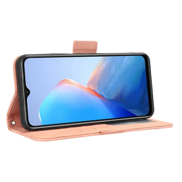 Til Infinix Smart 7 HD 4G X6516 Wallet Stand PU Læder Etui Multiple Kort Slots Telefon Cover Multicolor Style B