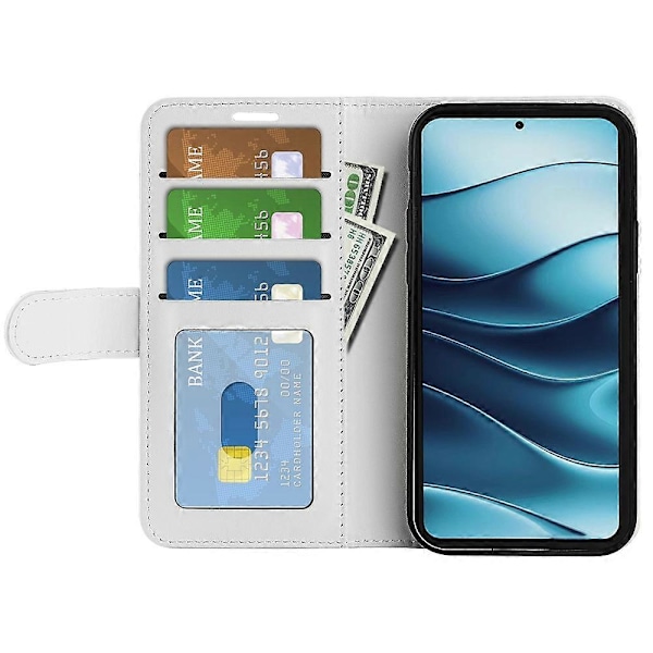 Til Xiaomi Redmi Note 14 Pro 5G Wallet Case Crazy Horse Tekstur Stå Læder Telefon Cover Multicolor Style B