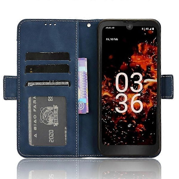 Orbic Fun+ 4G -kotelo, naarmuuntumaton PU-nahkainen puhelinlompakko folio flip -suojus Multicolor Style D