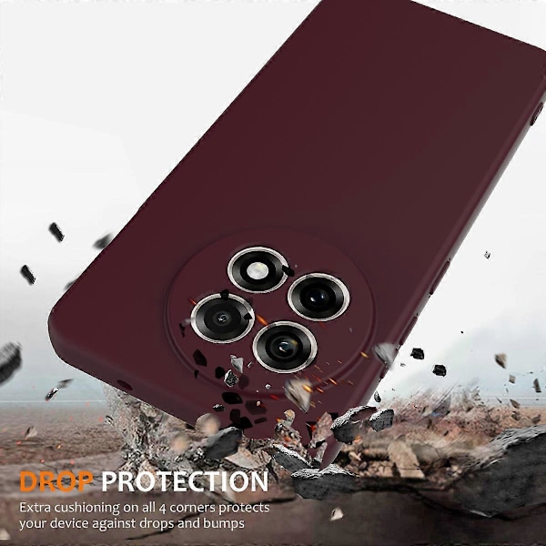 Til OnePlus Ace 5 5G/OnePlus Ace 5 Pro 5G/OnePlus 13R 5G Cover Kompatibel med MagSafe Anti-Drop Multicolor Wine Red