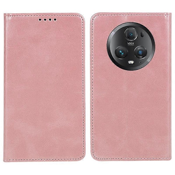 Honor Magic5 Pro Vasikannahka Pintainen Iskunkestävä PU-nahkainen Suojakotelo Käännettävä Jalustallinen Lompakkokotelo Multicolor Style F