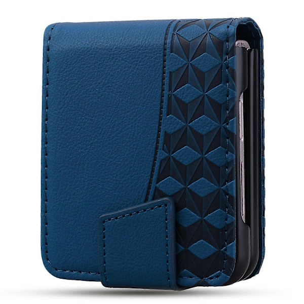Skal för Samsung Galaxy Z Flip5 5G Präglat PU Läder+PC Telefonskydd Multicolor Style A