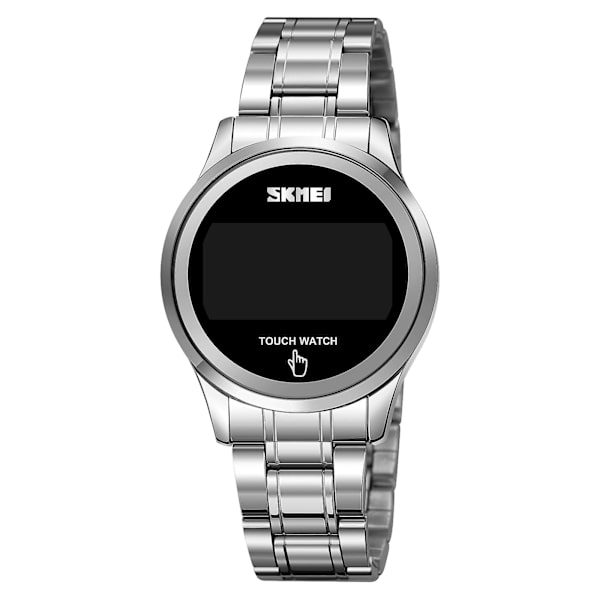 Skmei 1737 Dial Digital Display Touch Electronic Watch Silver