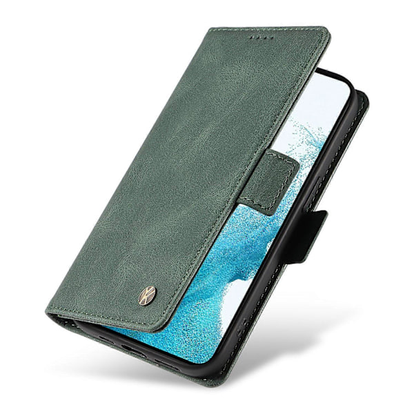YIKATU YK-005 Til Samsung Galaxy S21 FE 5G Stand Wallet Case Hud-berørings Læder Telefon Cover Multicolor Style D