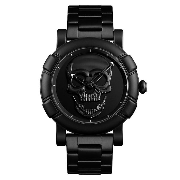 Skmei 9178 Multifunktionell Fashion Waterproof Quartz Watch Black Black