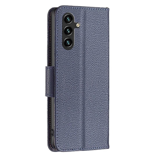 Til Samsung Galaxy A15 4G Etui Litchi Tekstur PU Læderpung Mobiltelefon Cover Multicolor Style D