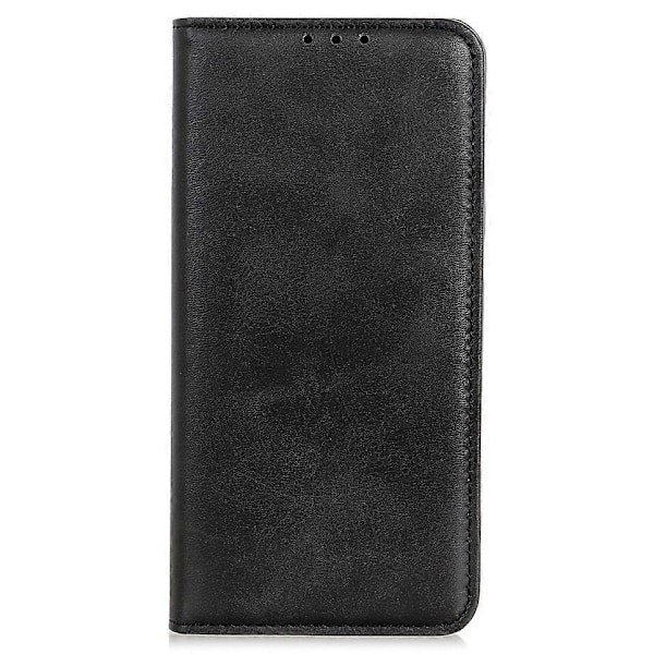 Splitlæder Magnetisk Auto-absorberende Wallet Telefon Stand Shell Case til iPhone 13 6.1 tommer Multicolor Style A