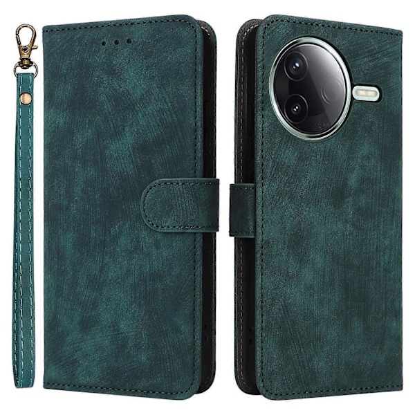 Til Xiaomi Redmi K80 5G/K80 Pro 5G Wallet Case RFID-blokering PU Læder Cover Stand View- Multicolor Green