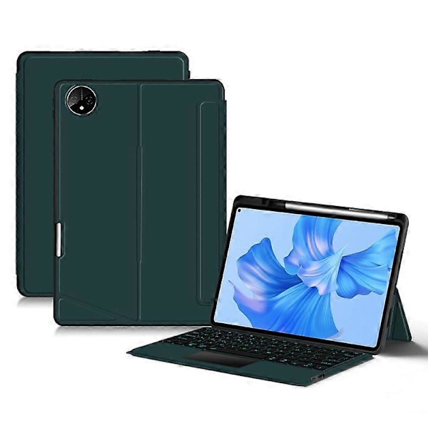 Læderetui + Bluetooth-tastatur med baggrundsbelyst trackpad til Huawei MatePad Pro 11 (2022) Multicolor Style B