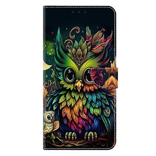 TPU+PU Läder Flip Fodral För Xiaomi Redmi 14C 4G/14R 5G/Poco C75 4G Mönstertryckt Multicolor Style L