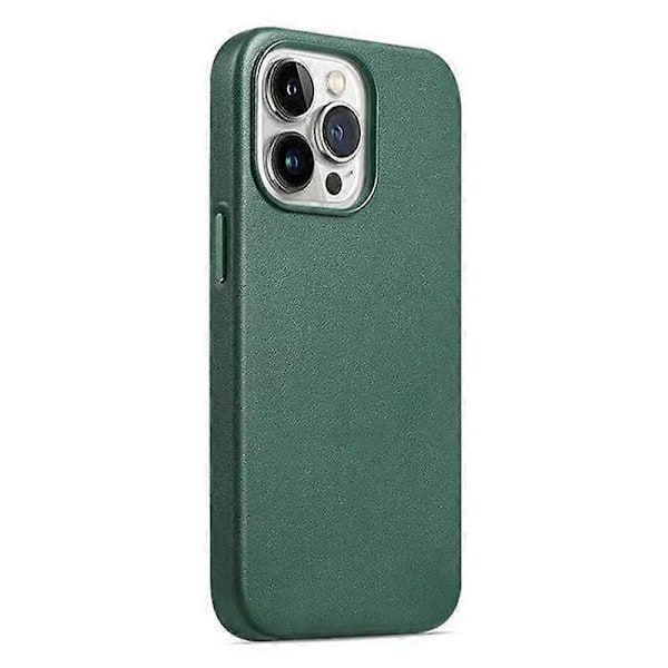 Anti-ridse Telefoncover til iPhone 15 Plus PU+PC Beskyttelsesetui Kompatibelt med MagSafe Oplader Multicolor Style C