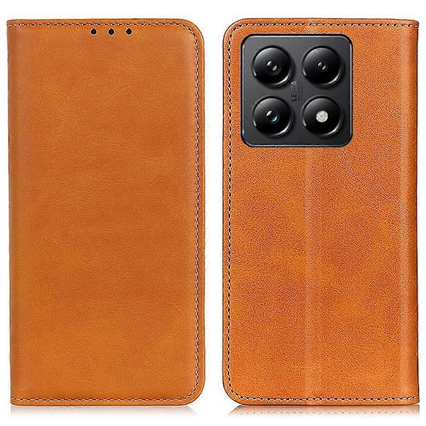 Til Xiaomi 14T Pro Etui Split Læder Flip Wallet Telefon Cover Multicolor Style C