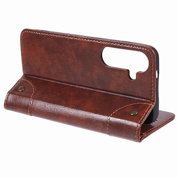 SUTENI PU-Lærdeksel med Folio Flip-Stativ og Lommebok til Samsung Galaxy S24 Multicolor Style A