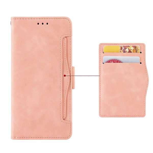 Til Infinix Smart 7 HD 4G X6516 Wallet Stand PU Læder Etui Multiple Kort Slots Telefon Cover Multicolor Style B