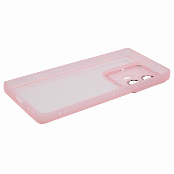 DKSM Serie Til Motorola Edge 50 Fusion 5G Cover Elektropletteret Kameraramme TPU Telefon Cover Multicolor Transparent Pink