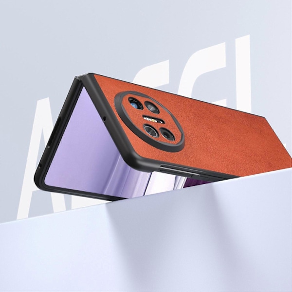 Til Huawei Mate X5 Etui PU Læder+PC Ko Læder Tekstur Beskyttelsescover Multicolor Style D