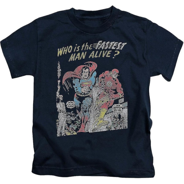 Ungdom Stålmannens lopp med Flash Shirt Kläder 3XL