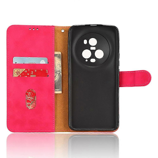 Honor Magic5 Pro Käännettävä Nahkainen Puhelinkotelo Jalustalla Lompakko Ihoystävällinen Matkapuhelimen Suojus Multicolor Style D