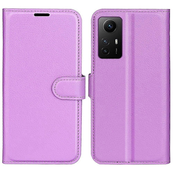 Til Xiaomi Redmi Note 12S 4G Litchi Tekstur Wallet Telefon Cover Stativ PU Læder Etui Multicolor Style H