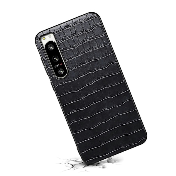 Til Sony Xperia 5 IV 5G Cover Krokodille Tekstur Læder Anti-Ridse Bagcover Multicolor Style A