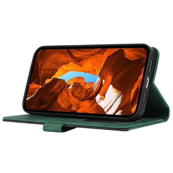 Fodral för Xiaomi 14T Pro Färgskarvning Läder Flip Telefonfodral RFID-blockering Multicolor Style E