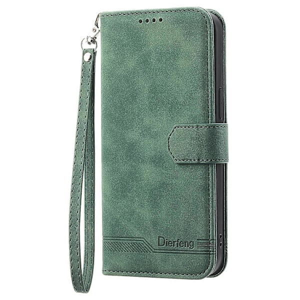 DIERFENG DF-03 Samsung Galaxy A15 4G -puhelinkotelo, iskunkestävä nahkainen jalustallinen lompakkokotelo Multicolor Style C