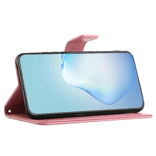 Til Samsung Galaxy A15 5G Etui Ugle Træ Præget Læder Flip Telefon Cover med Pung Multicolor Style C