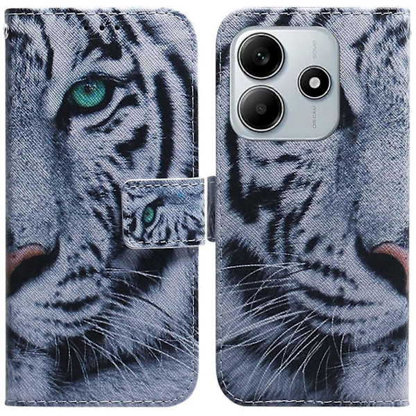 Plånboksfodral för Xiaomi Redmi Note 14 5G Mönstertryckt Läder Telefonskal Multicolor Style B