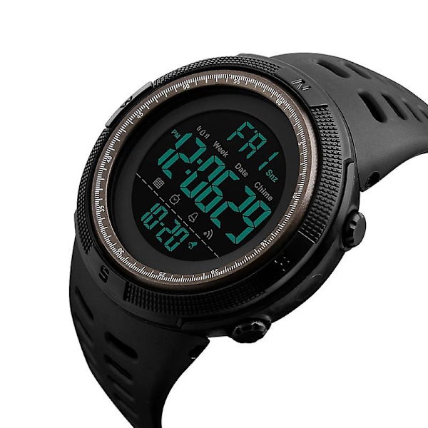 Skmei 1251 50m Vattentät Watch Watch Svart Röd Grey