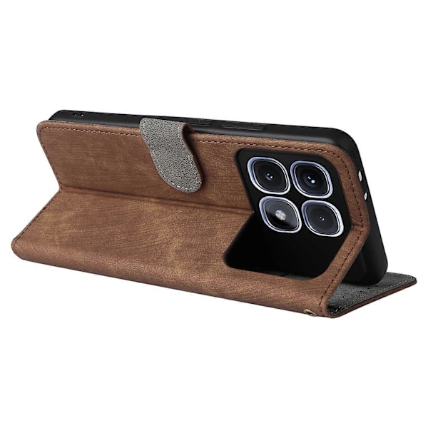 För Xiaomi Redmi K70 Ultra Fodral RFID-blockerande PU Läder Plånboksfodral Multicolor Style B