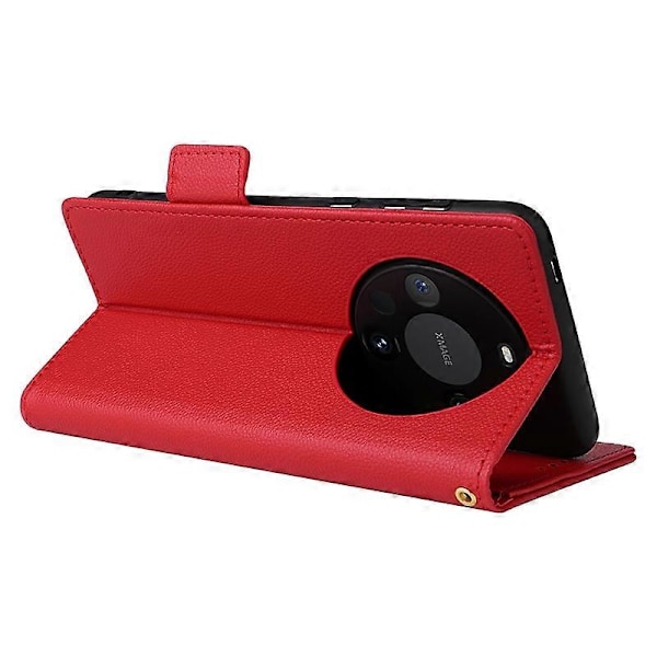 Til Huawei Mate 60 Cover Litchi Tekstur Wallet Stand Læder Telefon Cover med Rem Multicolor Style B