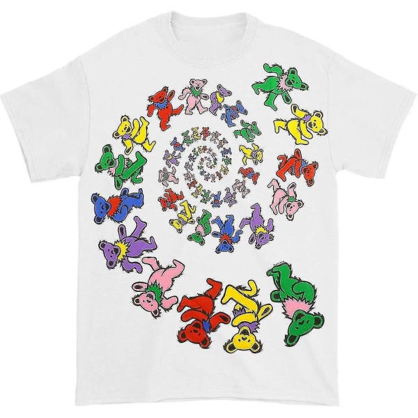 Grateful Dead Spiral Bears valkoinen T-paita vaatteet S